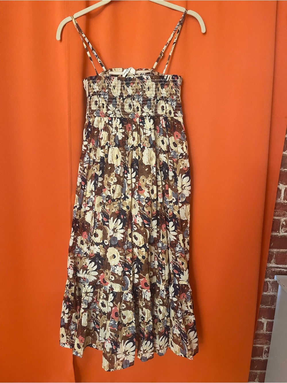 NATURAL LIFE Brown Floral Maxi Skirt/sun dress - Picture 2 of 6